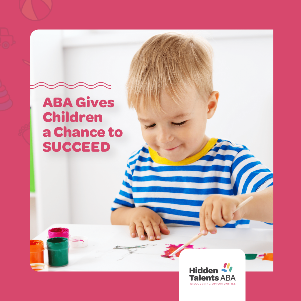 Child on ABA therapy has a chance to succeed