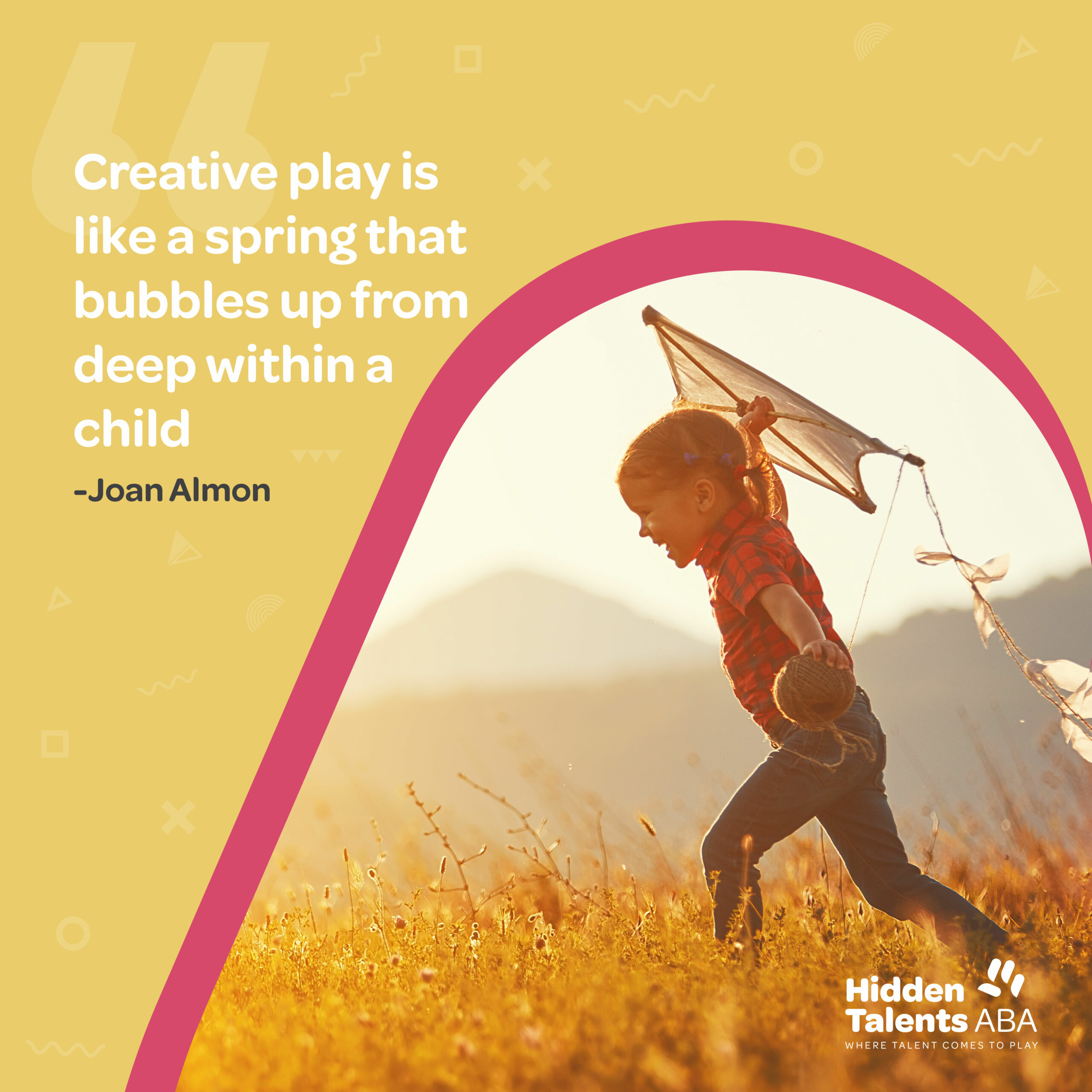 Image of a kid playing kite and accompanied by inspirational quotes