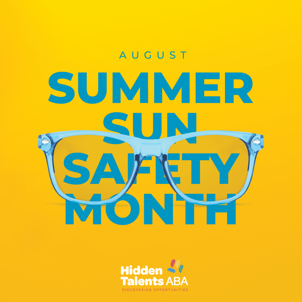 Summer Sun Safety Month Poster for August